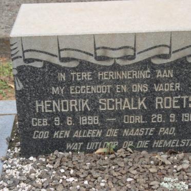 ROETS Hendrik Schalk 1898-1962