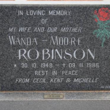 ROBINSON Wanda nee MOORE 1948-1986