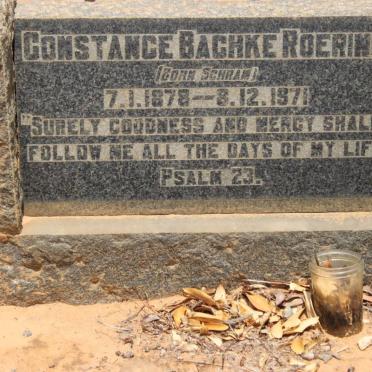 ROERING Constance Bachke nee SCHRAM 1878-1971