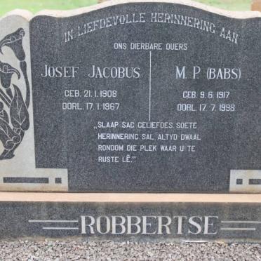 ROBBERTSE Josef Jacobus 1908-1967 &amp; M.P. 1917-1998