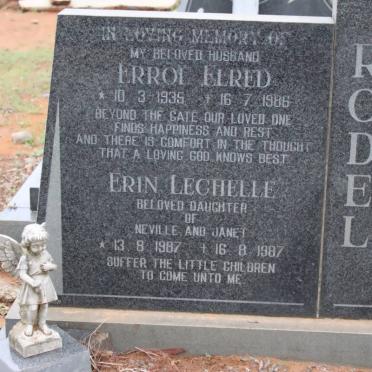 RODEL Errol Elred 1935-1986 :: RODEL Erin Lechelle 1987-1987