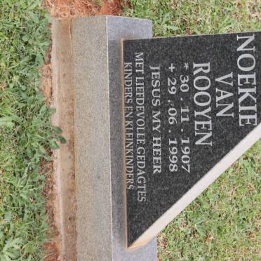ROOYEN Noekie, van 1907-1998