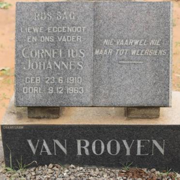 ROOYEN Cornelius Johannes, van 1910-1963