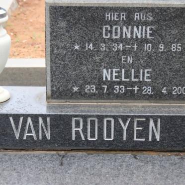 ROOYEN Connie, van 1934-1985 &amp; Nellie 1933-2002
