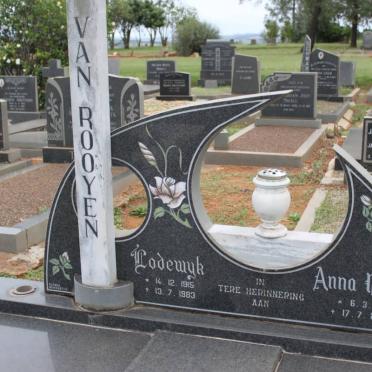 ROOYEN Lodewyk, van 1915-1983 &amp; Anna Maria 1918-2006