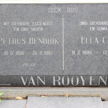ROOYEN Petrus Hendrik, van 1888-1967 &amp; Ella C.J. 1896-1986