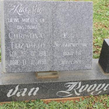 ROOYEN Christina Elizabeth, van 1918-1998