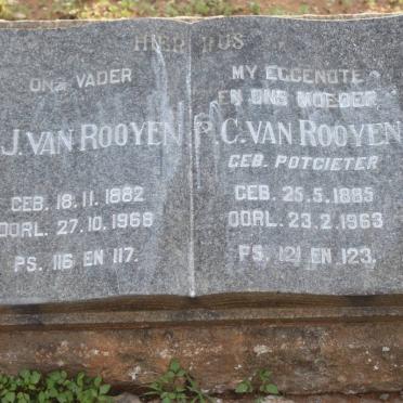 ROOYEN C.J., van 1882-1968 &amp; P.C. POTGIETER 1885-1963