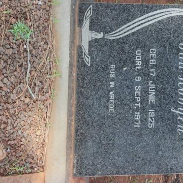 ROOYEN Martin, van 1925-1971