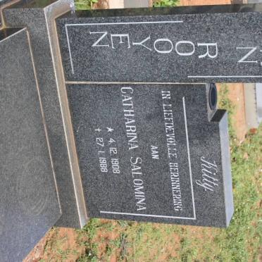 ROOYEN Catharina Salomina, van 1908-1988