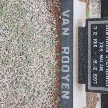 ROOYEN Johannes Jacobus, van 1911-1982 &amp; Jan Harm Stephanus MALAN 1916-1997