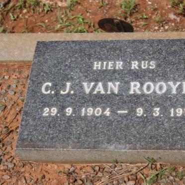 ROOYEN C.J., van 1904-1977