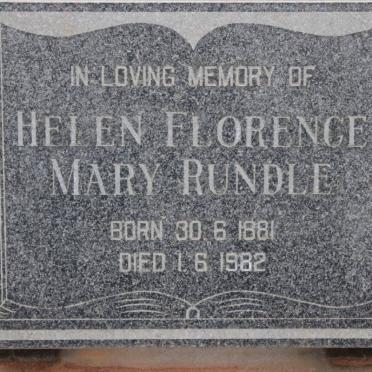 RUNDLE Helen Florence Mary 1881-1982