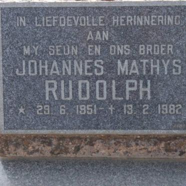 RUDOLPH Johannes Mathys 1952-1982