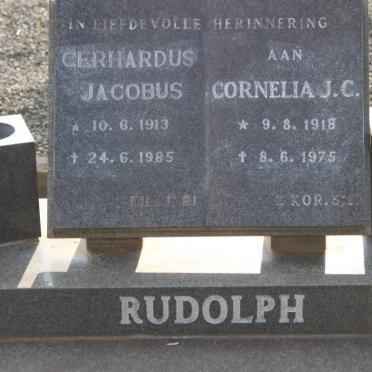 RUDOLPH Gerhardus Jacobus 1913-1985 &amp; Cornelia J.C. 1918-1975