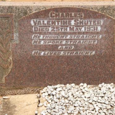SHUTER Charles Valentine -1931