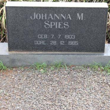 SPIES Johanna M. 1903-1985
