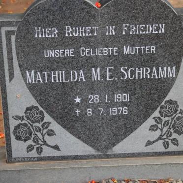 SCHRAMM Mathilda M.E. 1901-1976