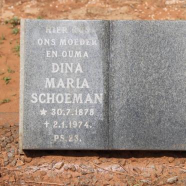 SCHOEMAN Dina Maria 1878-1974