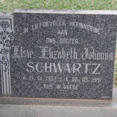SCHWARTZ Elsie Elizabeth Johanna 1957-1991