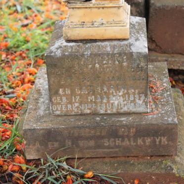 SCHALKWYK Magdalena, van 1891-1892 :: VAN SCHALKWYK Catharina 1893-1894