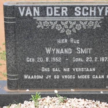 SCHYFF Wynand Smit, van der 1952-1973