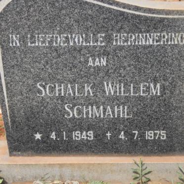 SCHMAHL Schalk Willem 1949-1975