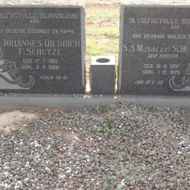 SCHUTZE Johannes Diederich 1910-1966 &amp; S.S.M. KOSTER 1907-1975