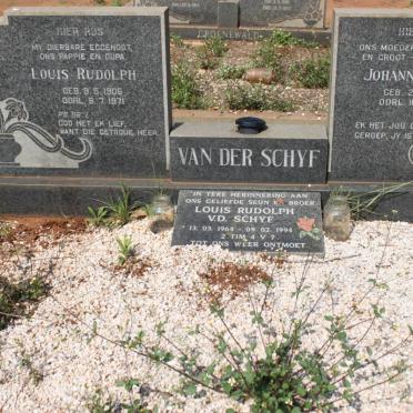 SCHYF Louis Rudolph, van der 1905-1971 &amp; Johanna Elena 1912-1989 :: VAN DER SCHYF Louis Rudolph 1964-1994