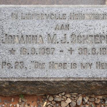 SCHEEPERS Johanna M.J. 1897-1967
