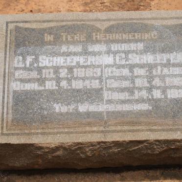SCHEEPERS C.F. 1863-1945 &amp; M.C. DE JAGER 1854-1922