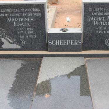 SCHEEPERS Marthinus Jesaja 1904-1966 &amp; Rachel Magrieta Petronella 1914-1988
