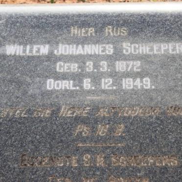 SCHEEPERS Willem Johannes 1872-1949