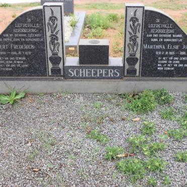 SCHEEPERS Gert Frederick 1898-1972 &amp; Marthina Elsie Johanna 1905-1995