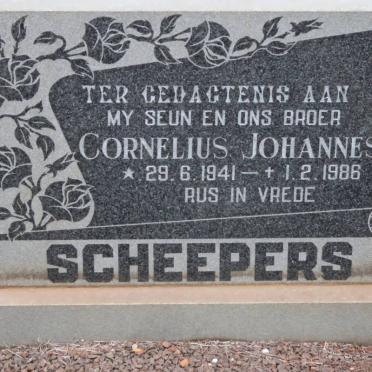 SCHEEPERS Cornelius Johannes 1941-1986