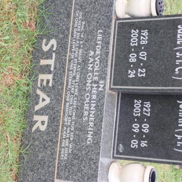 STEAR Johan 1927-2003 &amp; Suzie 1928-2003