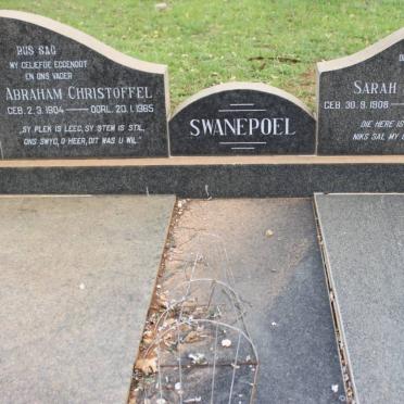 SWANEPOEL Abraham Christoffel 1904-1965 &amp; Sarah Johanna 1908-2004
