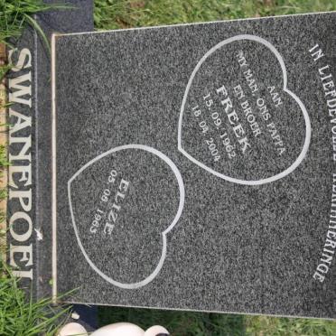 SWANEPOEL Freek 1962-2004 &amp; Elize 1963-