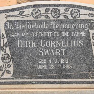 SWART Dirk Cornelius 1910-1985
