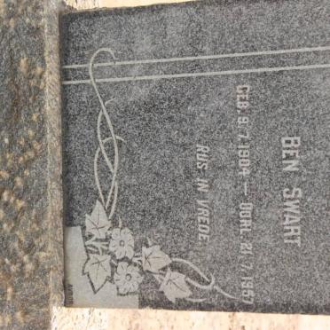SWART Ben 1904-1957