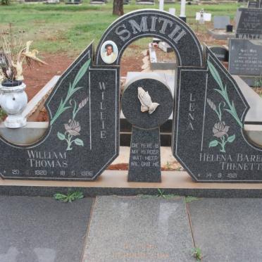 SMITH William Thomas 1920-1986 &amp; Helena Barendina Thenetta 1921-