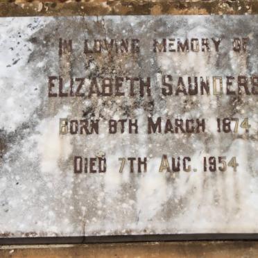 SAUNDERS Elizabeth 1874-1954