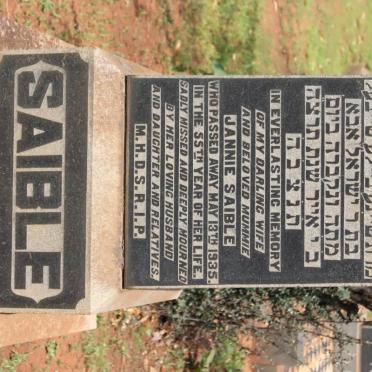 SAIBLE Jannie -1935