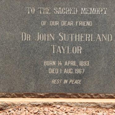 TAYLOR John Sutherland 1893-1967