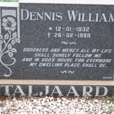 TALJAARD Dennis William 1932-1989