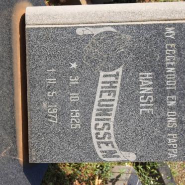THEUNISSEN Hansie 1925-1977