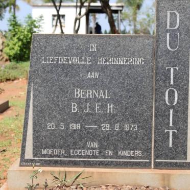 TOIT B.J.E.H., du 1918-1973
