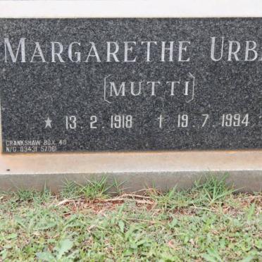 URBAN Margarethe 1918-1994
