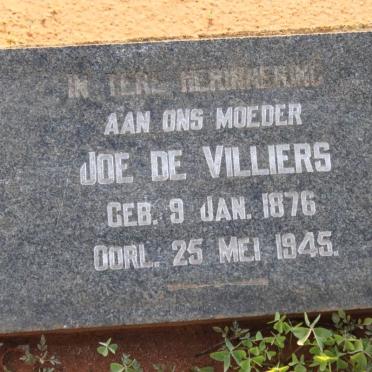 VILLIERS Joe, de 1876-1945