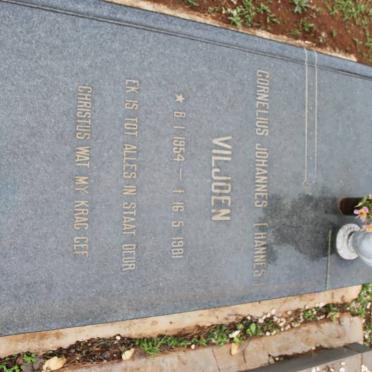 VILJOEN Cornelius Johannes 1954-1981